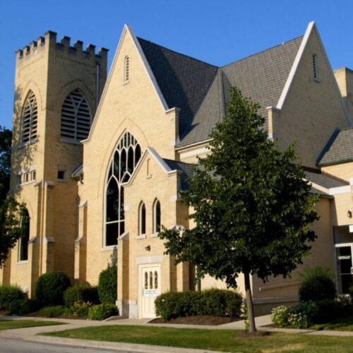 Exterior of building for Bethlehem Lutheran Church in West Dundee, IL