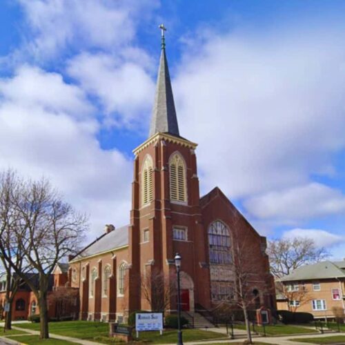 Exterior of Bethlehem Lutheran Church in West Dundee, IL