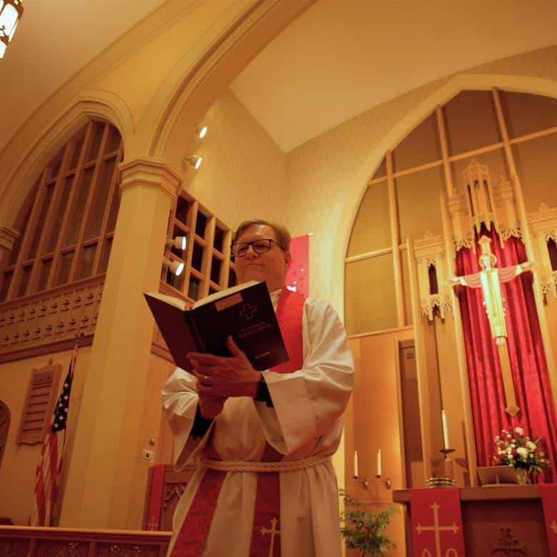 Pastor Joe Glombicki at Bethlehem Lutheran Church in West Dundee, IL