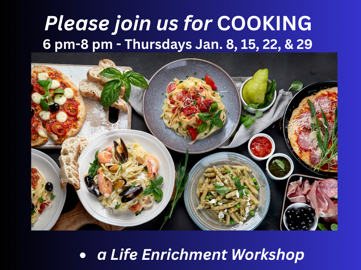 Cooking workshop at Bethlehem Lutheran Church in West Dundee
